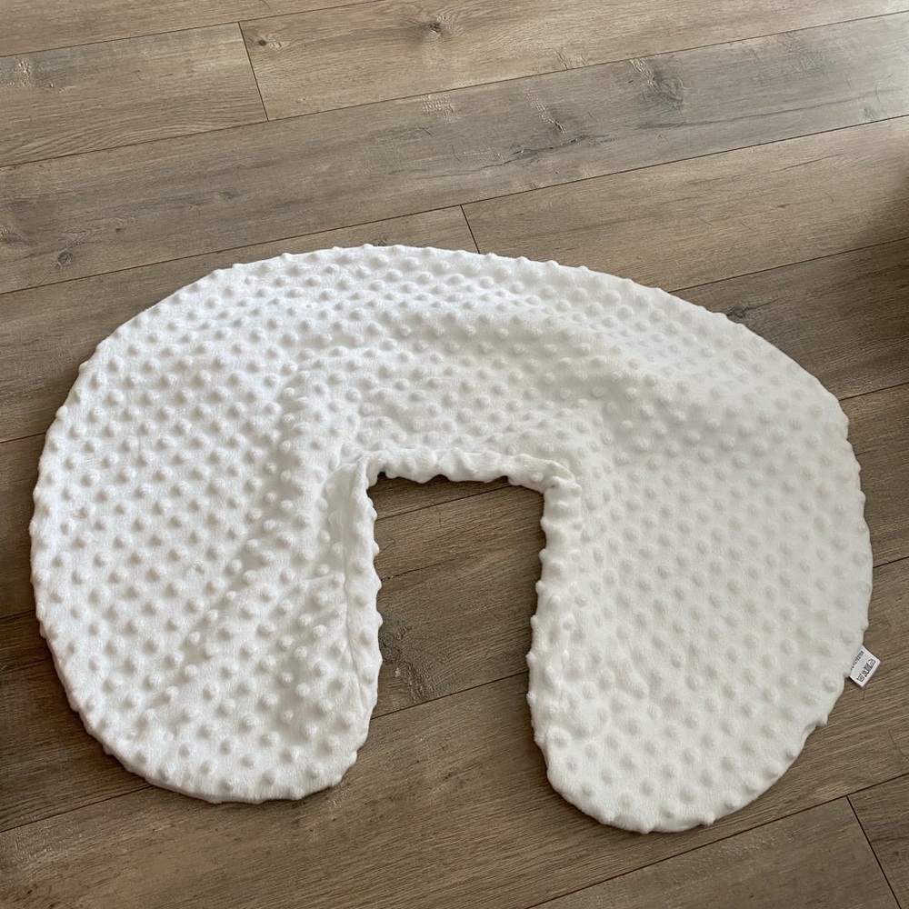 FREE WITH PURCHASE Nursing Pillow Cover Breastfeeding Ultra Snug white velour
